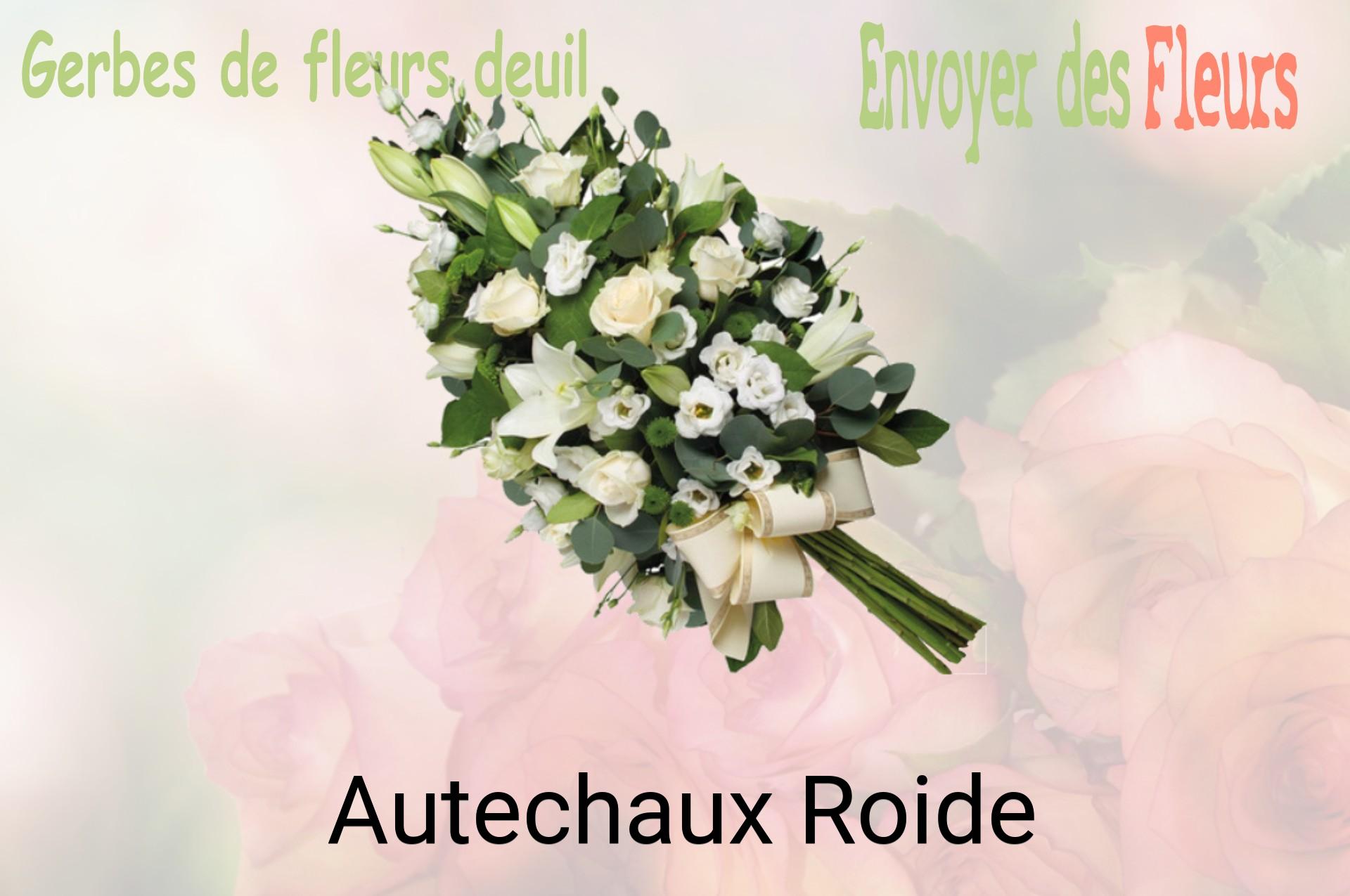 Gerbe de fleurs de deuil livrée à Autechaux-Roide